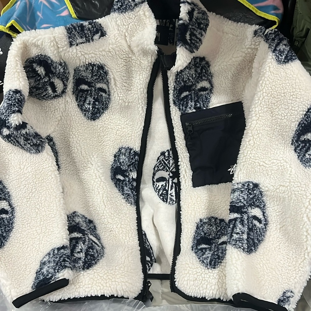 Stussy Mask Sherpa Fleece Jacket